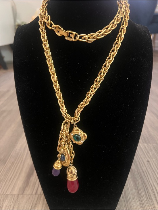 Givenchy Jewelry - Vintage Givenchy Necklace with Cabochons 80s